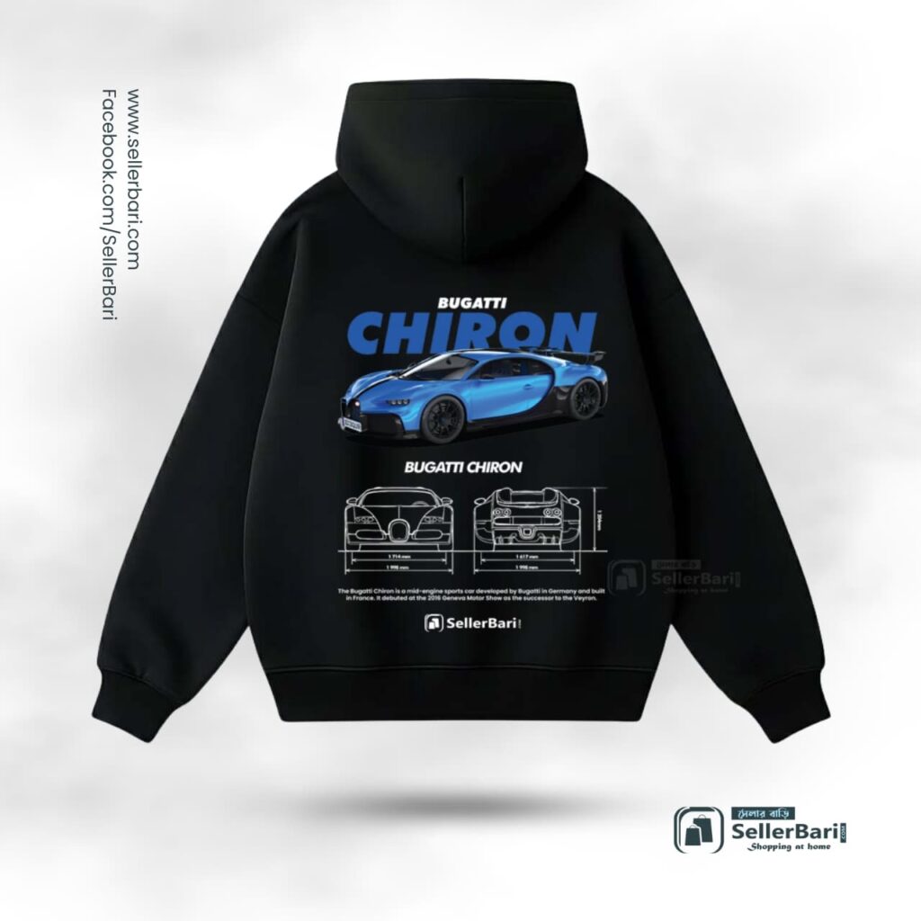 Bugatti Chiron Drop Shoulder Hoodie