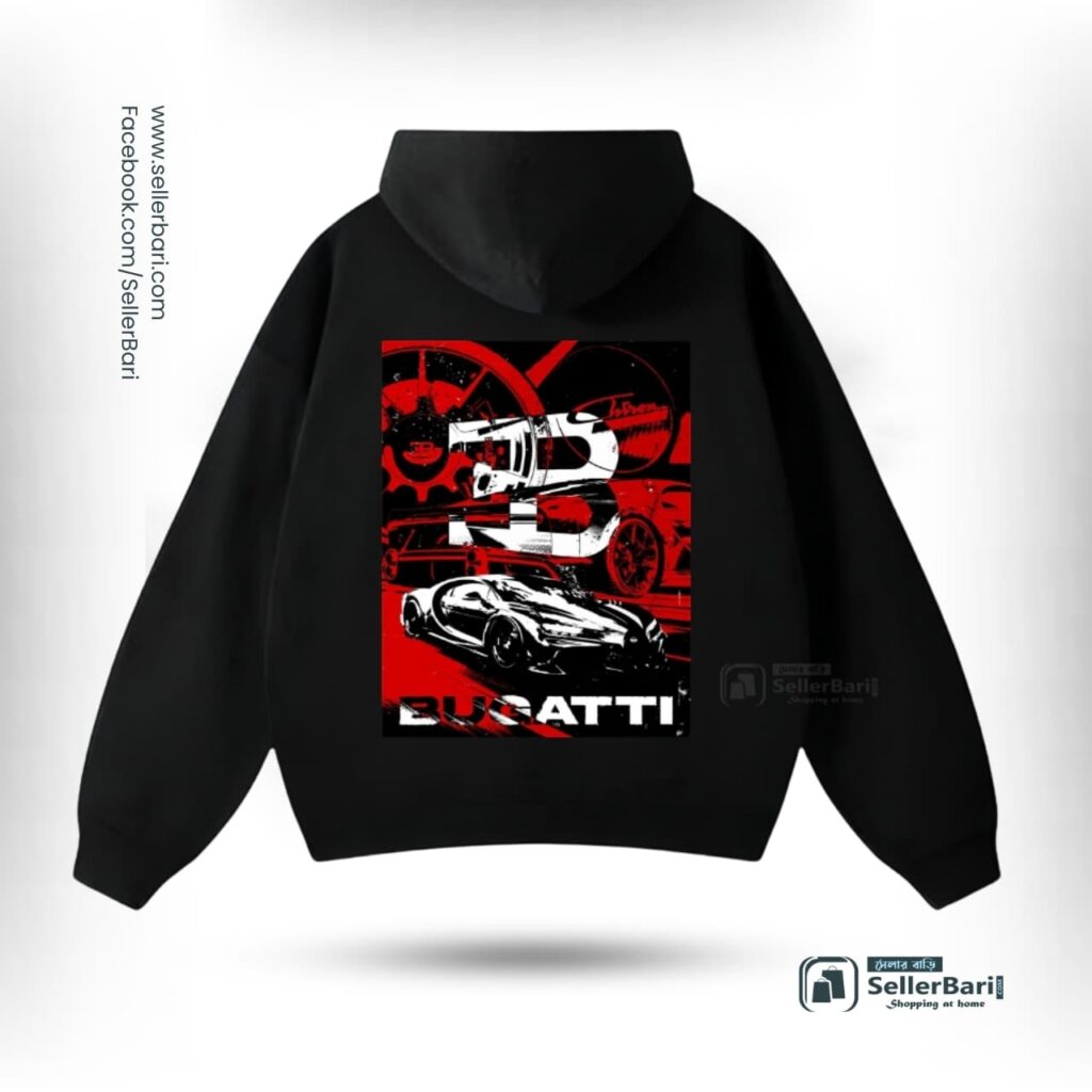 Bugatti Drop Shoulder Hoodie Back