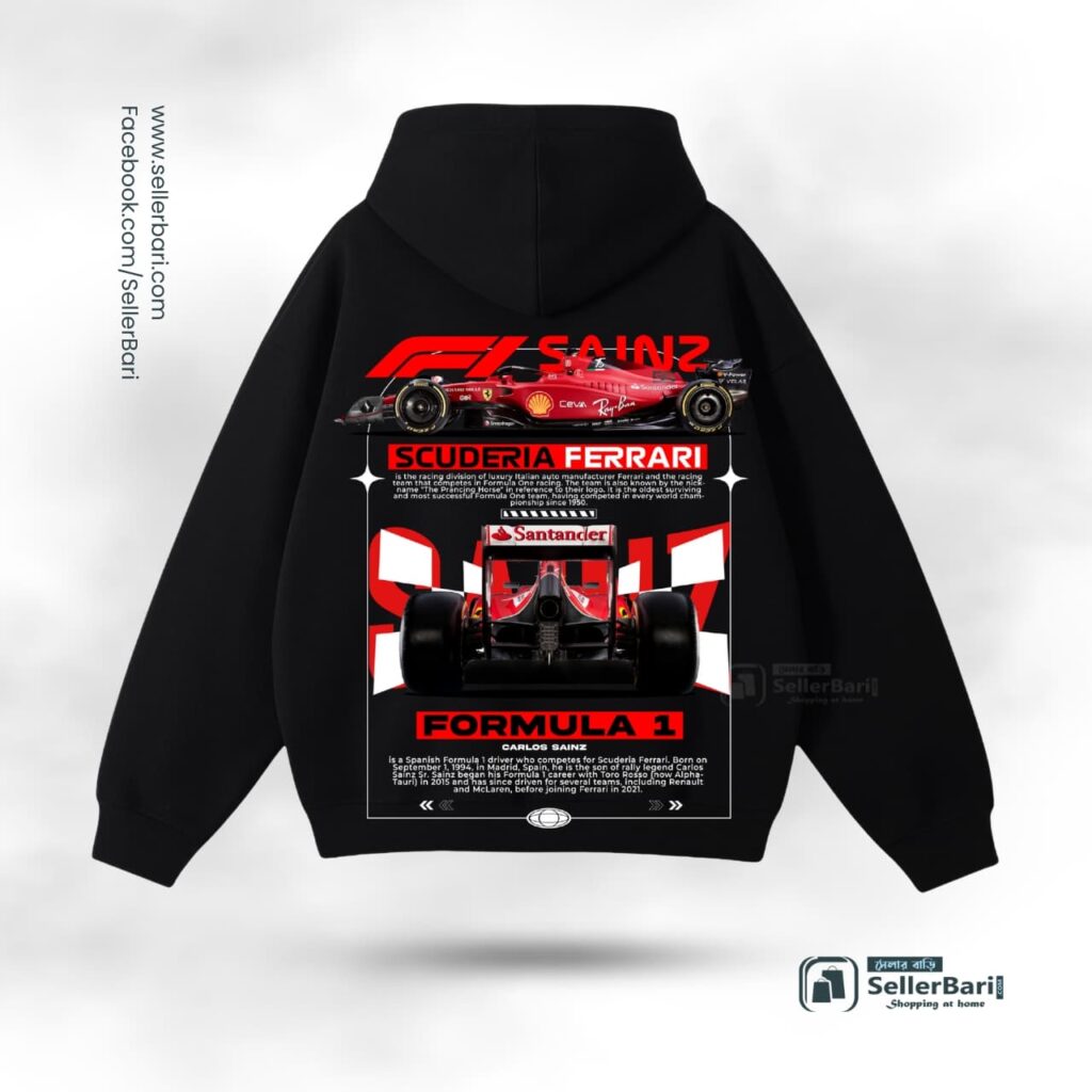 F1 Carlos Sainz Drop Shoulder Hoodie